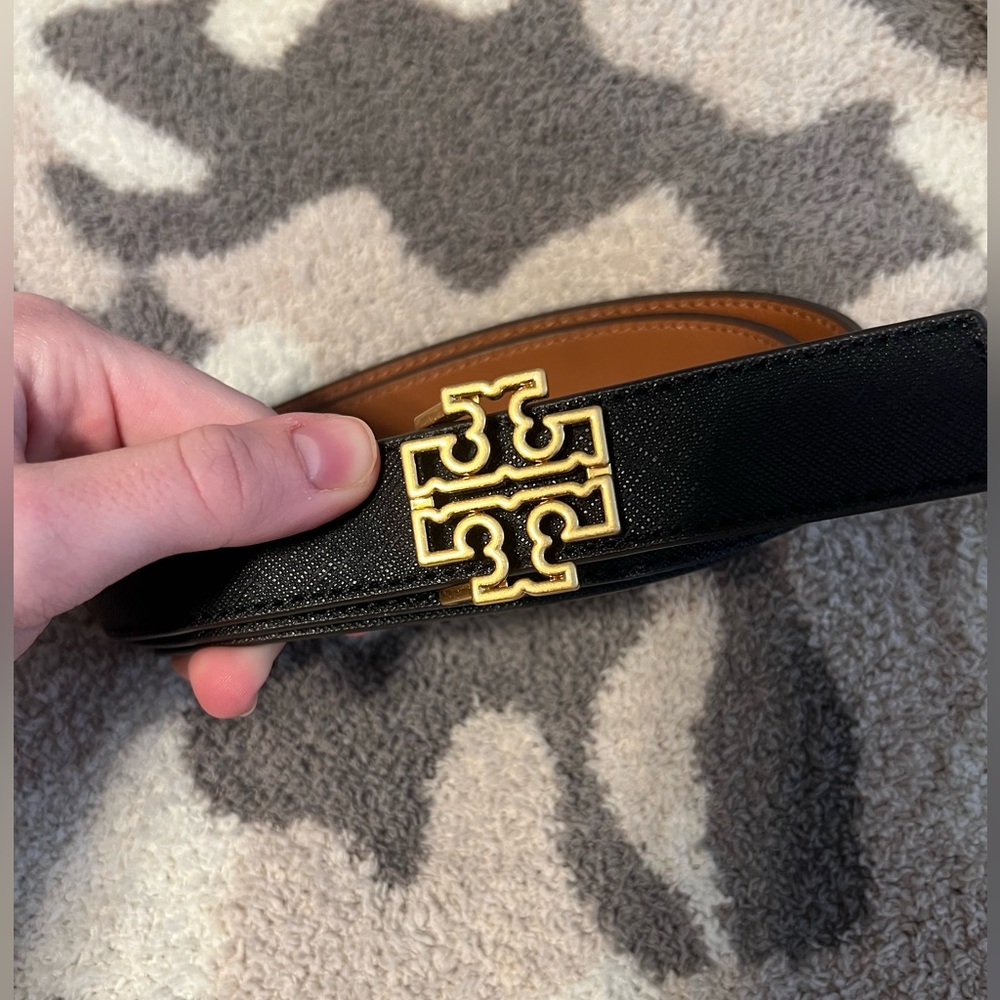 Tory Burch Reversible Belt with Gold Hardware